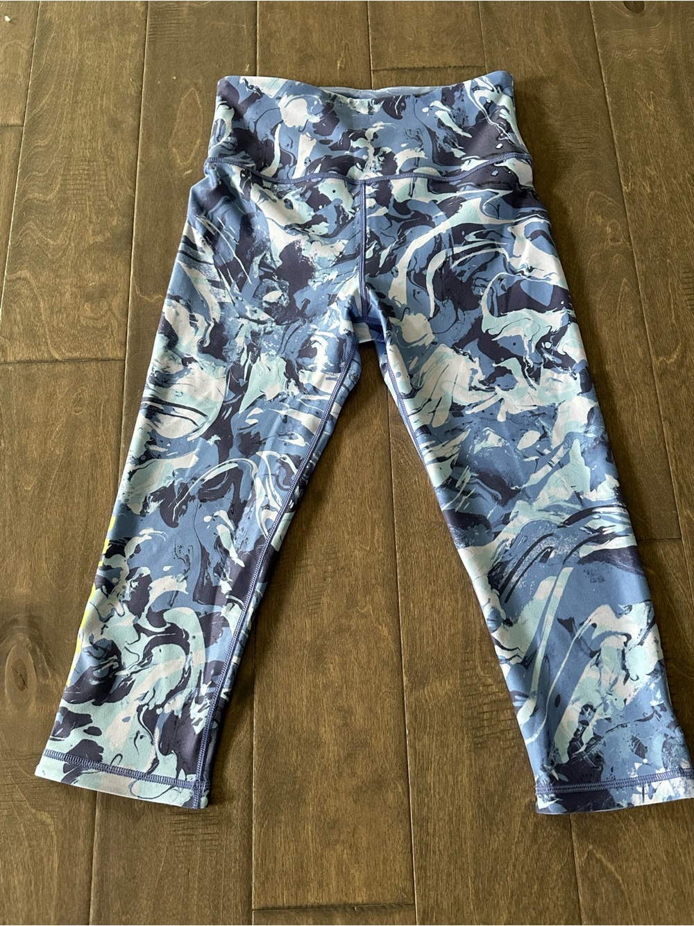 Kids Blue Camouflage Active Leggings